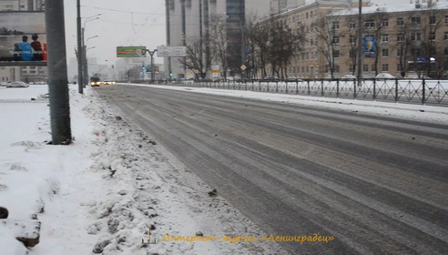 Уборка дорог Санкт-Петербурга 1 декабря 2012г.